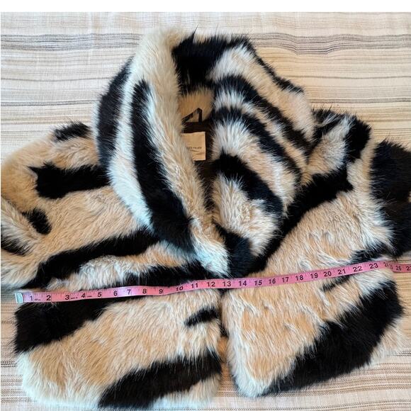 Avec Les Filles Faux Fur Cropped Jacket - Coat - Picture 8 of 11